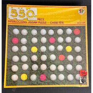 American Publishing Tee-d Off Puzzle 550 Pc Vintage Golf Ball Vintage Sealed